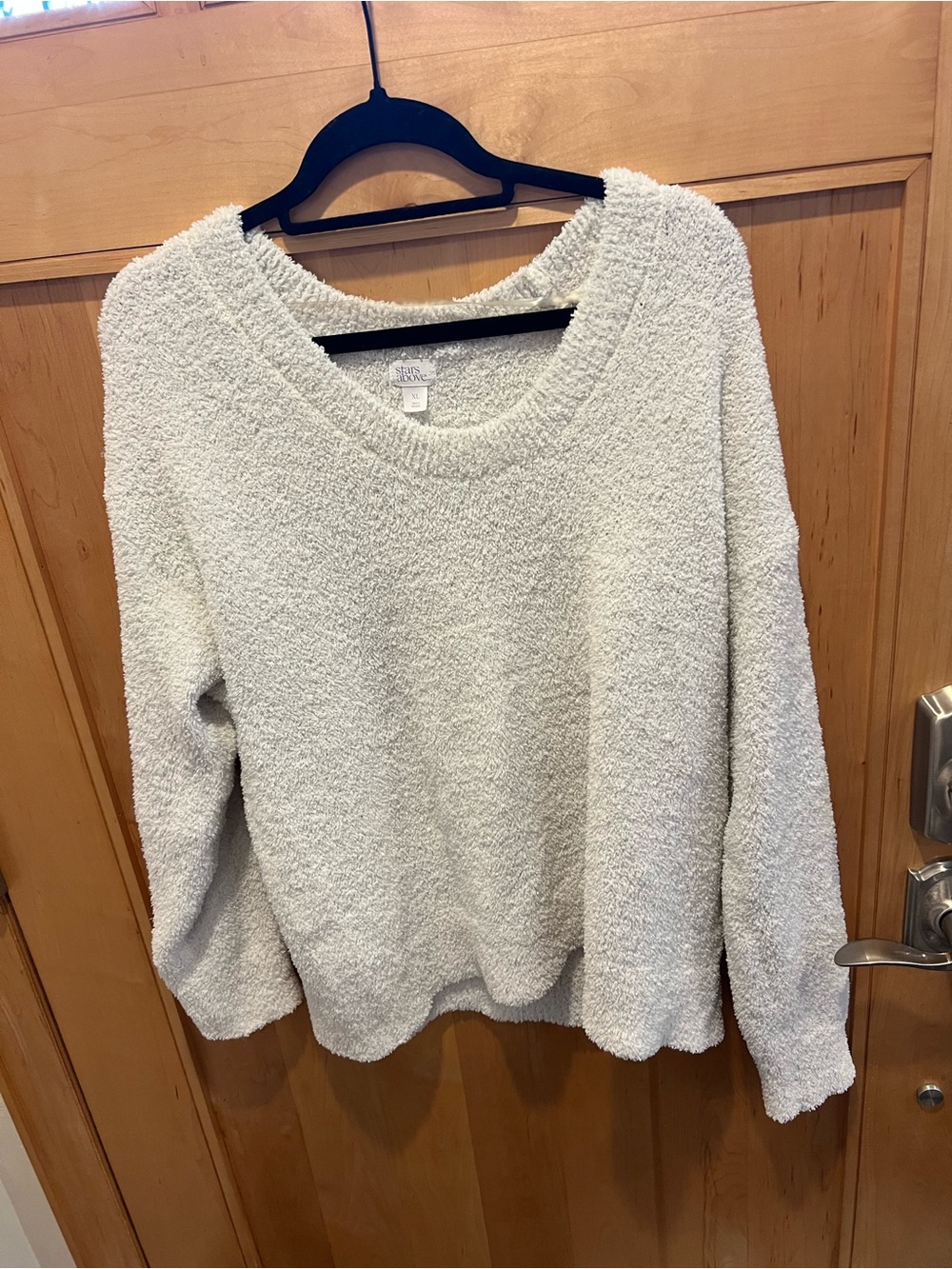 Cozy Plush Crewneck Sweater and pants- Cream